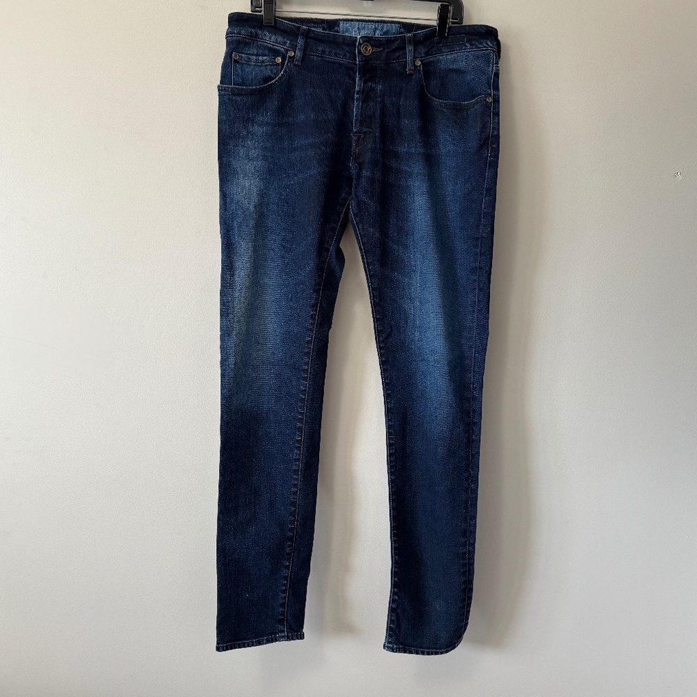 Jacob Cohen Dark Blue Slim Men Jeans 36